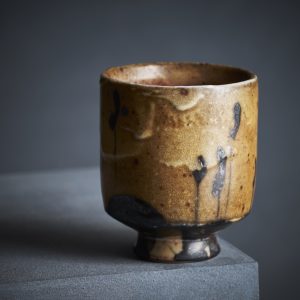 Richard Heeley - Guinomi with bulrush motif