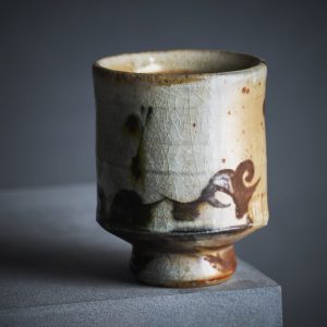 Richard Heeley - Guinomi with bulrush motif