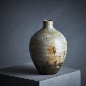 Bottle with bulrush motif